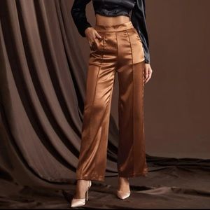 Slant Pocket Wide Leg Pants